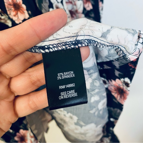 Torrid Floral Boho Pleated Rounded Collar Stretch Waist A-Line Dress 1X - Picture 6 of 7